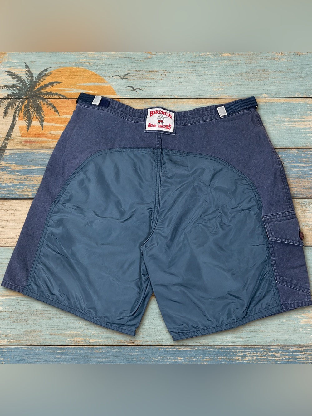 Birdwell Beach Britches Surf Utility Shorts Mens 34x8 Reinforced SurfNyl Seat
